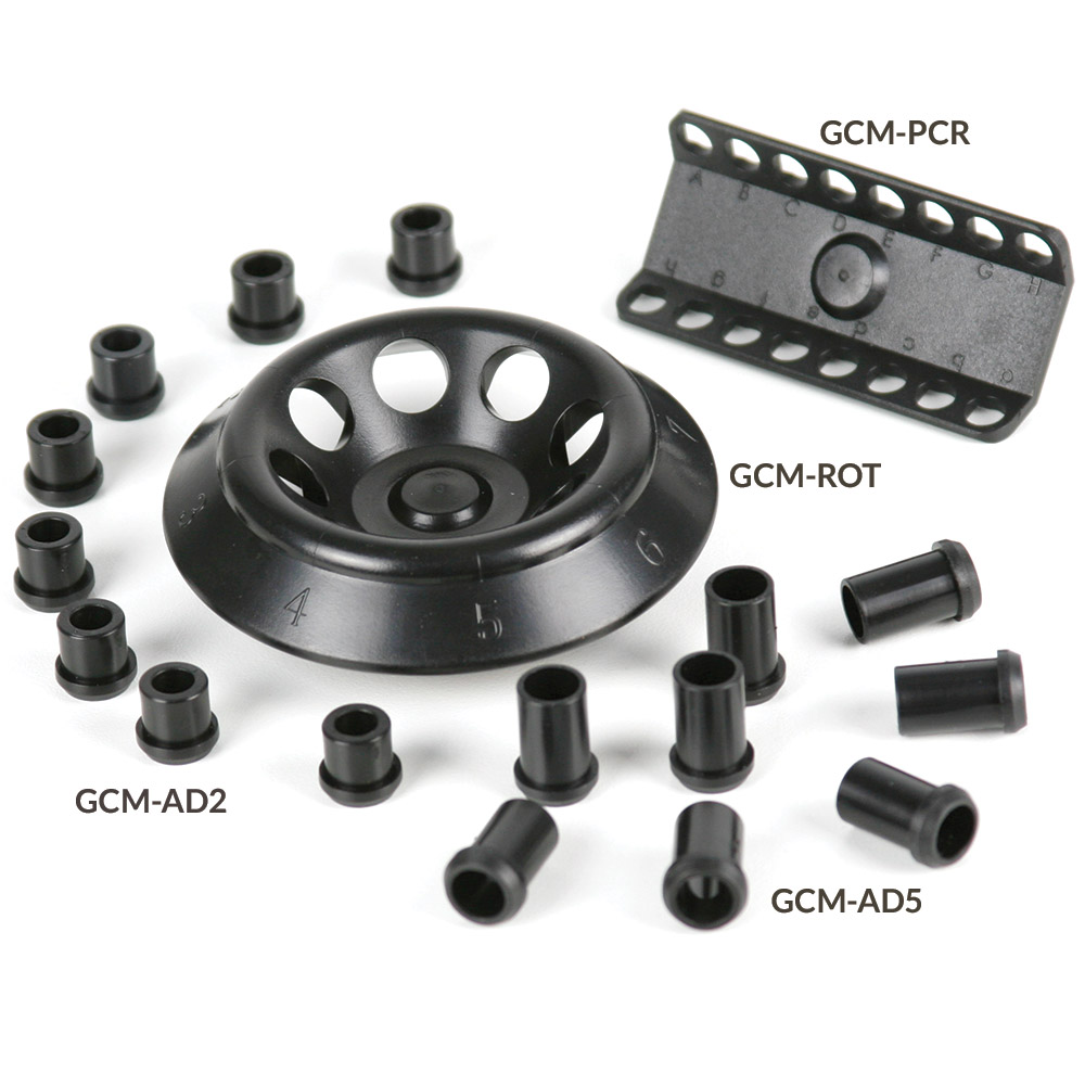 Globe Scientific Rotor for use with GCM Series Mini Centrifuges, 7000rpm, 2 x 8 Position, for 0.2mL PCR Tubes and Strips Image